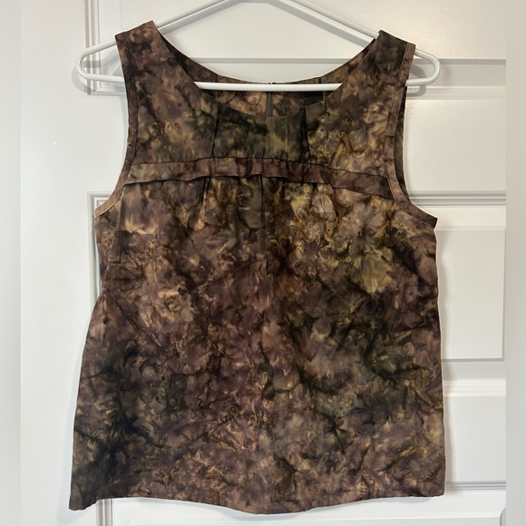 Comrags Earth-tones Cotton Sleeveless Boxy Top Made in Canada - Picture 1 of 8